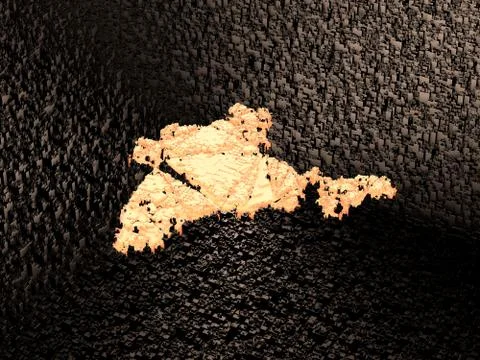 Cube Smart Data Technology, India map symbol Illustrazione stock