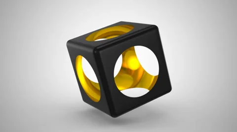 Cube &amp; Sphere Stock Footage 32906828