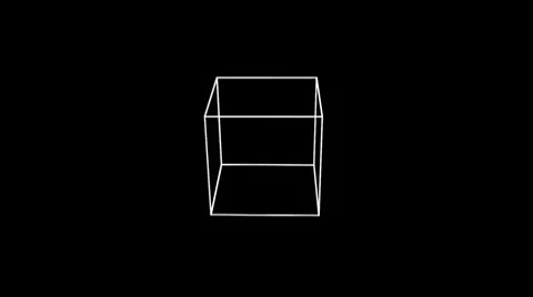 Cube spin single 動画素材 10686411