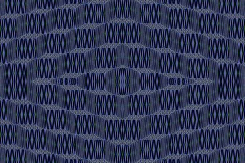 Cube square geometric shape pattern grid triangle blocks cubism box perspective Stock Illustration