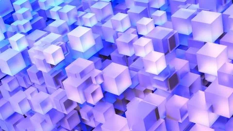 Cube Stack Art Stock Illustration