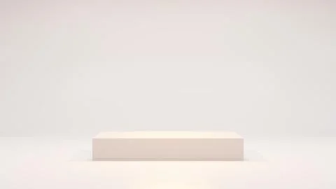 Cube in the studio. 3d illustraion Illustrazione stock