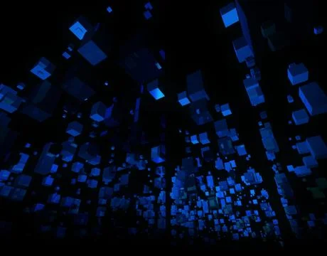 Cube technology, data storage Stock Illustration