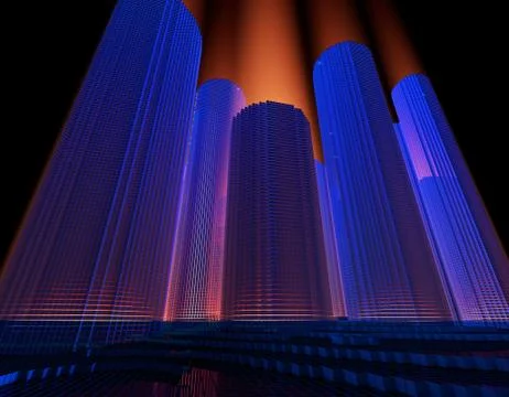 Cube technology structure, data storage イラスト素材