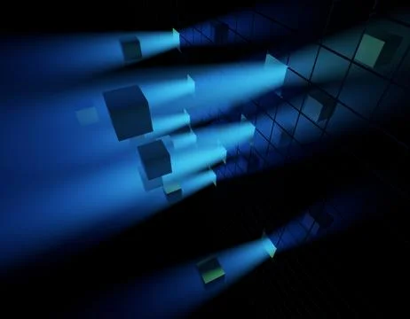 Cube technology structure, data transmission and storage イラスト素材