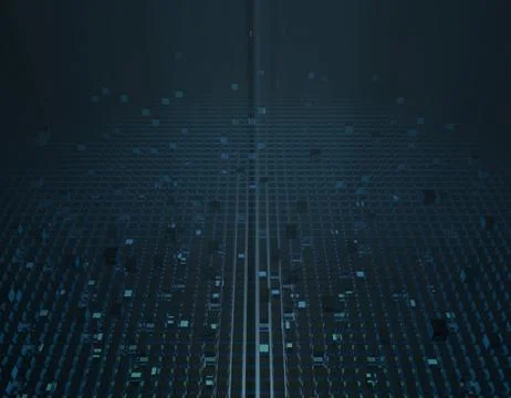 Cube technology structure, data transmission and storage イラスト素材