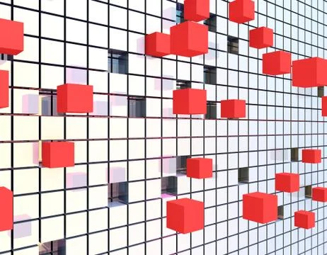 Cube technology structure, data transmission and storage 스톡 일러스트