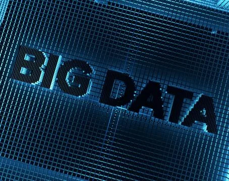 Cube technology structure, data transmission and storage Illustrazione stock