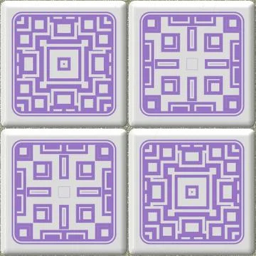 Cube tiles seamless generated hires texture Stock Illustration