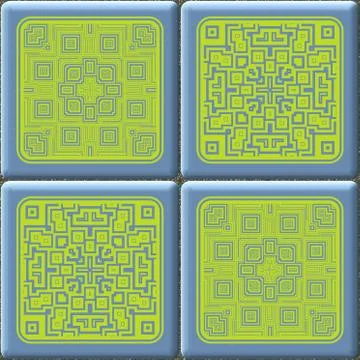 Cube tiles seamless generated hires texture Illustrazione stock