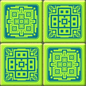 Cube tiles seamless generated hires texture Illustrazione stock