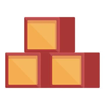 Cube toy icon cartoon vector. Shop store Stock Illustration