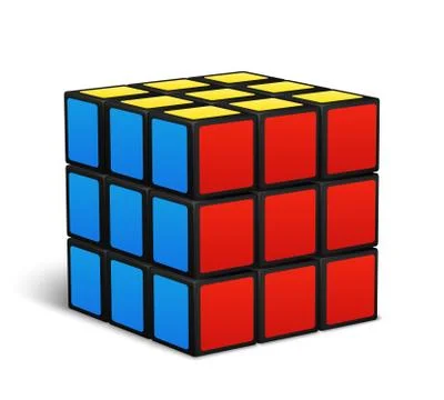 Cube toy puzzle vector illustration Illustrazione stock