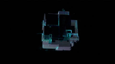 Cube transformation Stock Footage 145143990