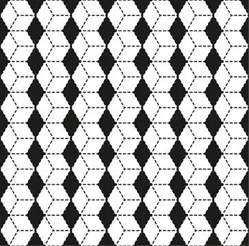 Cube Vector seamless pattern or Modern texture. 스톡 일러스트