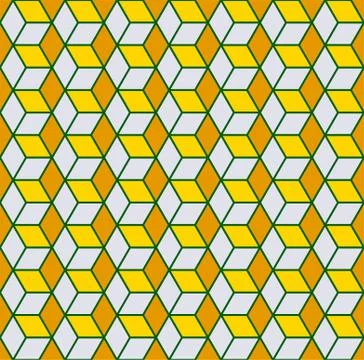 Cube Vector seamless pattern or Modern texture. Stockillustratie