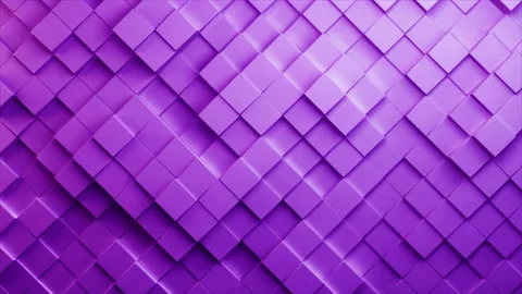 Cube wall background loop 4k - purple diagonal medium Stock Footage 174733491