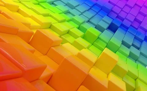 Cube wall Stock Illustration