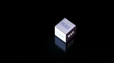 Cube, War-Peace Vídeo Stock 8970851
