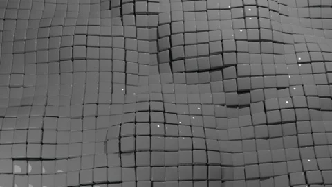 Cube waves background. Infinite loop. Stock Footage 143014211