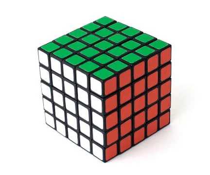 Cube on white background Stock Photos