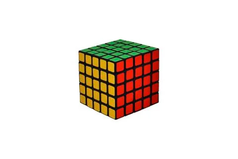 Cube on white background Stock Photos