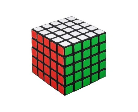 Cube on white background Stock Photos