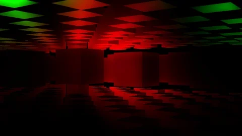 Cube wide space Stock Footage 97162457