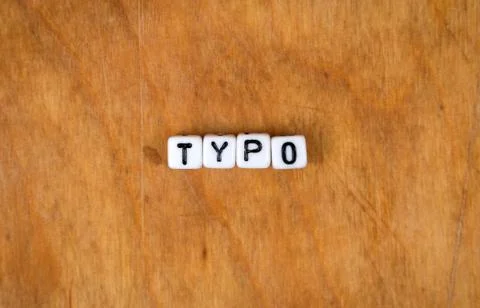 Cube words on the wooden table Stock Photos