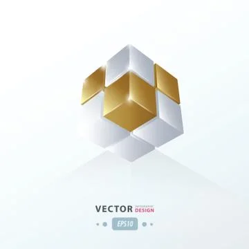 Cube Worm View Stock Illustration