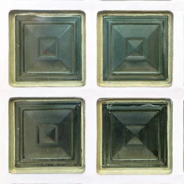 Cubed glass window Stock Photos