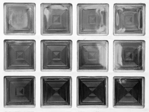 Cubed glass window Stock Photos