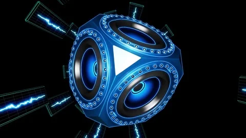 Cubed sound Stock Footage 73253273