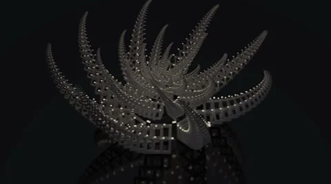 Cubelight flower Stock Footage 8560979