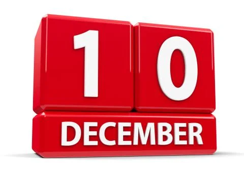 Cubes 10th December Stock Illustration