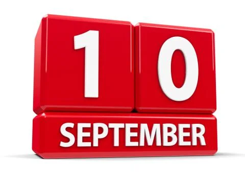 Cubes 10th September Stock Illustration