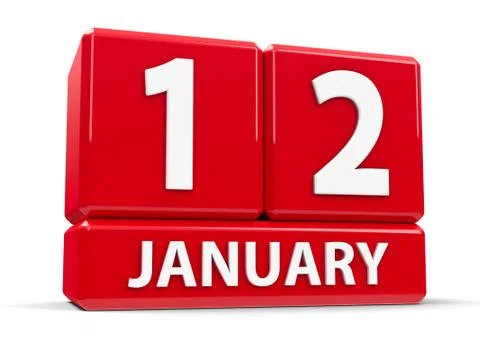 Cubes 12th January Stock Illustration