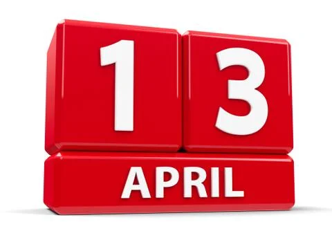 Cubes 13th April Stock Illustration