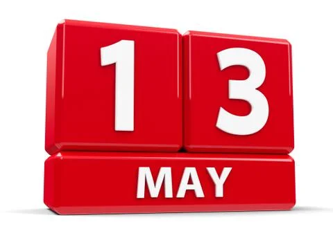 Cubes 13th May Stock Illustration