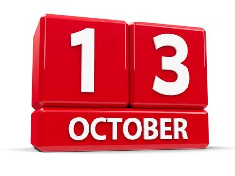 Cubes 13th October 库存插图