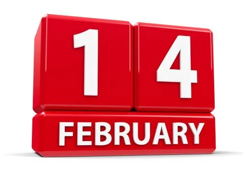 Cubes 14th February Stock Illustration