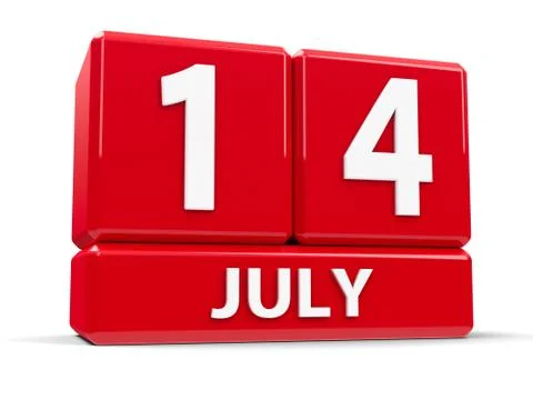 Cubes 14th July Stock Illustration