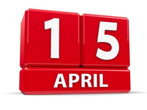 Cubes 15th April Stock Illustration