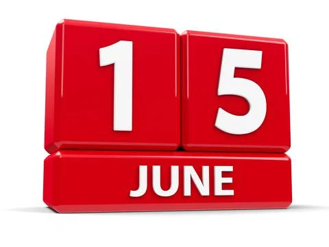 Cubes 15th June Illustrazione stock