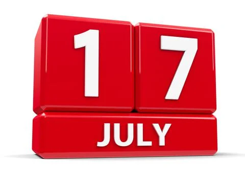 Cubes 17th July Stock Illustration