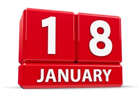 Cubes 18th January Stock Illustration