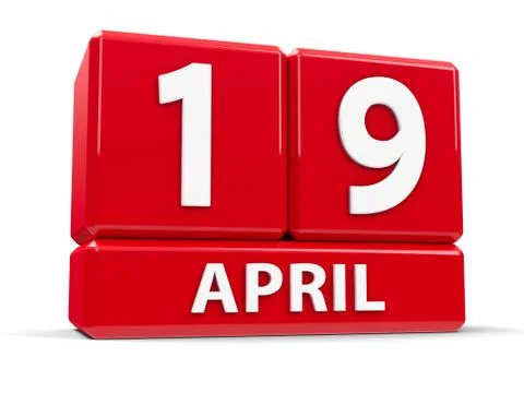 Cubes 19th April Stock Illustration