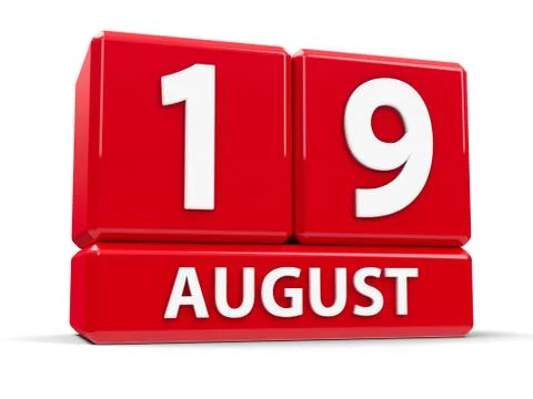 Cubes 19th August Stock Illustration