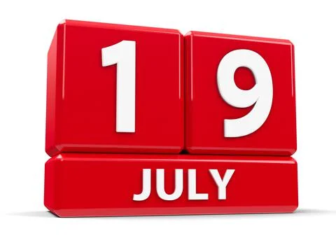 Cubes 19th July Stock Illustration