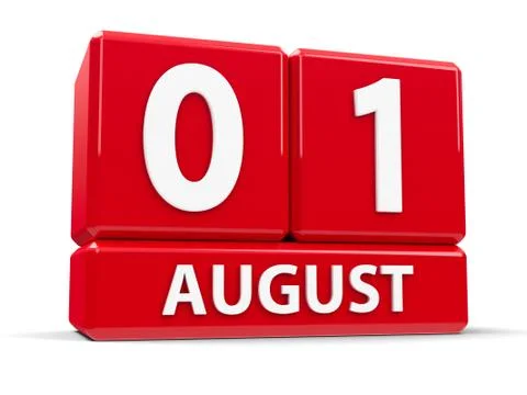 Cubes 1st August Illustrazione stock